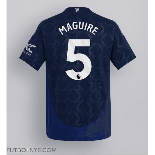 Camiseta Manchester United Harry Maguire #5 Visitante Equipación 2024-25 manga corta